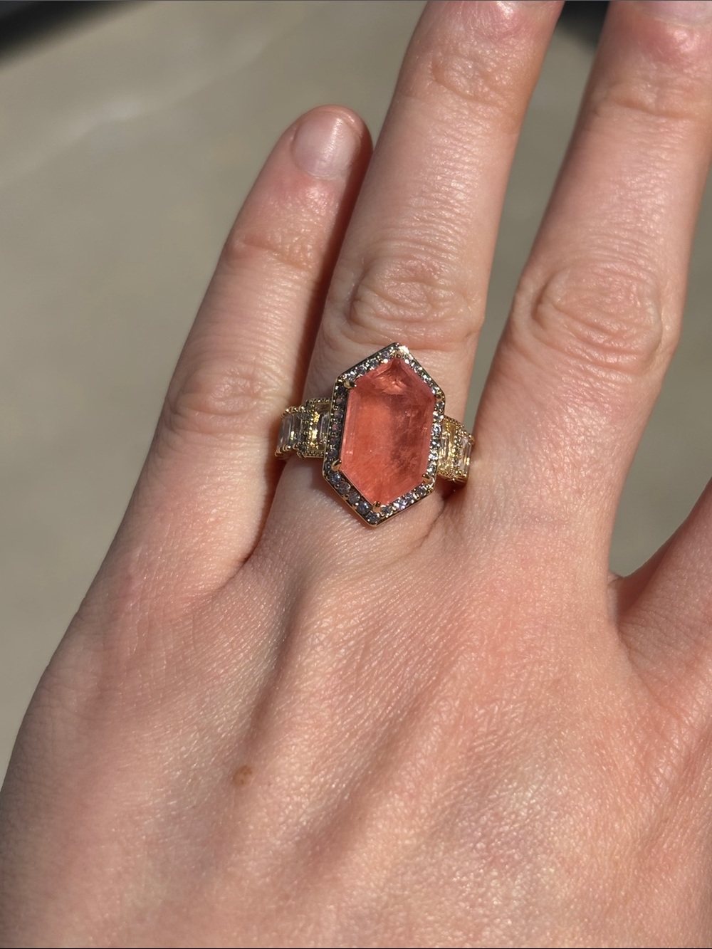 Color Changing Statement Ring by Bomb Party size 7